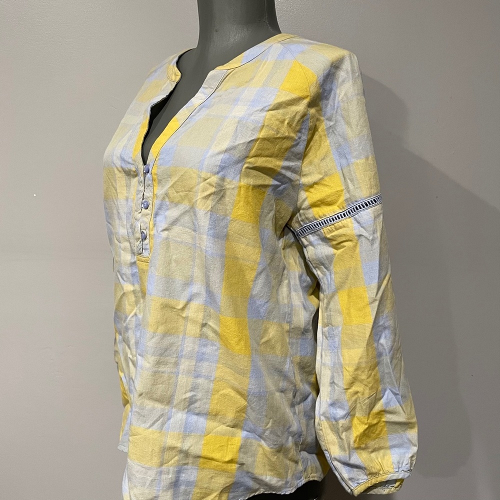 PrAna Elena 3/4 Sleeve Top Sz XS
